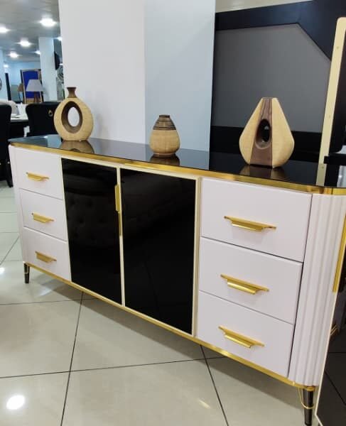 BAHUT KIT BEIGE DORE AVEC LED PR01830