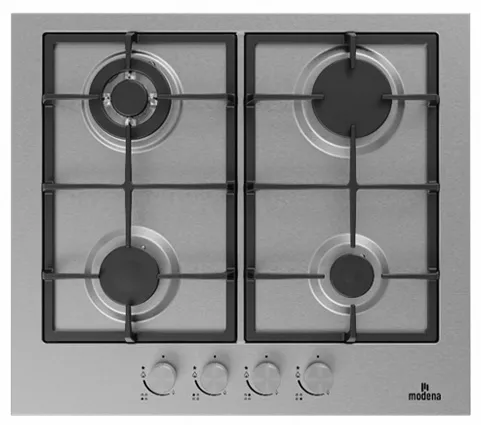 PLAQUE MODENA 4F SABAF/SERIE 2 INOX MTM3601TIX