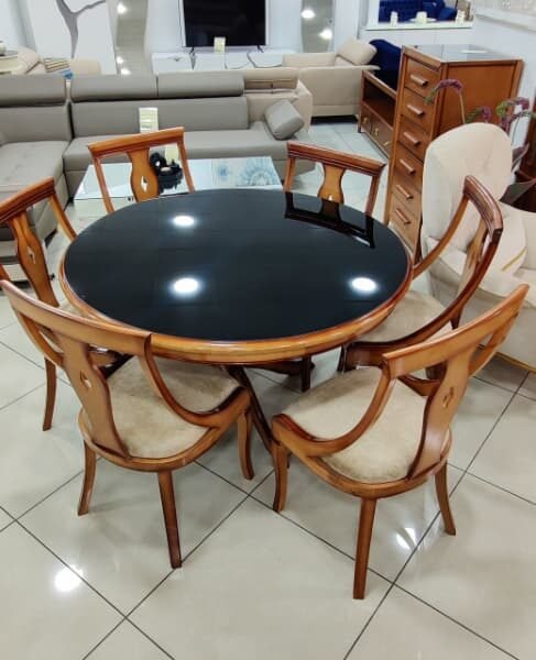 TABLE SALON HETRE ROND 06 CHAISE 100031