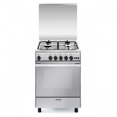 CUISINIÈRE GLEMGAS GAZ 60 INOX 4 FEUX UN6611RI