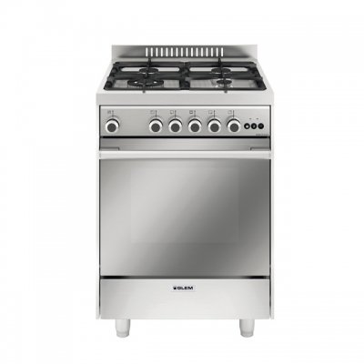 CUISINIÈRE GLEMGAS GAZ 60 INOX 4 FEUX MQ6613RI