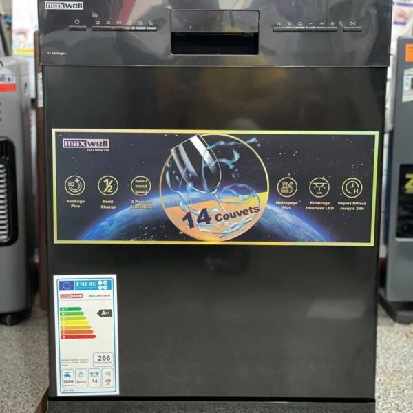 VAISSELLE MAXWELL 14C/6PROG SECHAGE LVM1436LD-N