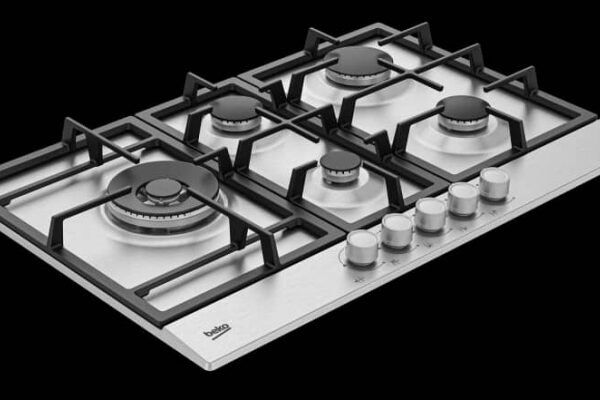 PLAQUE BEKO 5 FEUX 75CM INOX HIAL75225SX