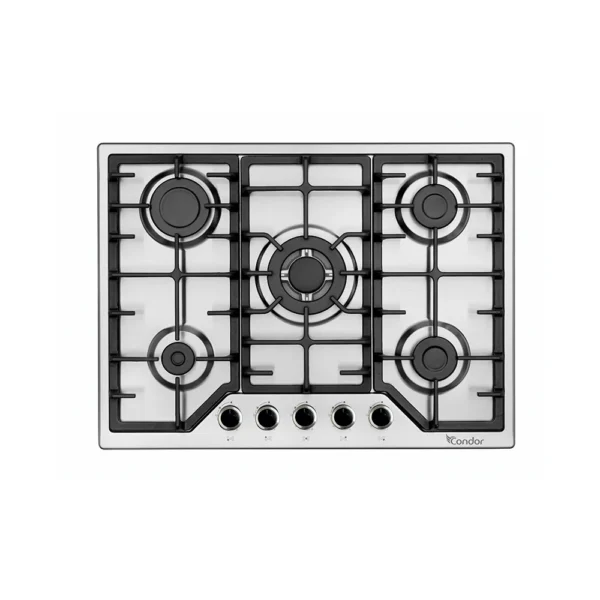 PLAQUE MODENA 5 FEUX INOX CTE75W-FL2X