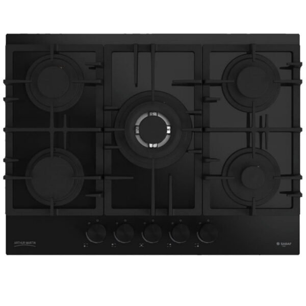 PLAQUE ARTHUR MARTIN 5 FEUX NOIR PRO AI70HU/B MATTE PLUS