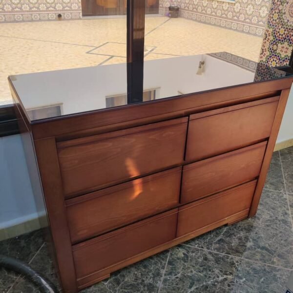 COMMODE 1.40 DOUBLE TIROIR HETRE PR02699