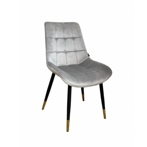 CHAISE VELOUR GRIS CLAIR CF41V