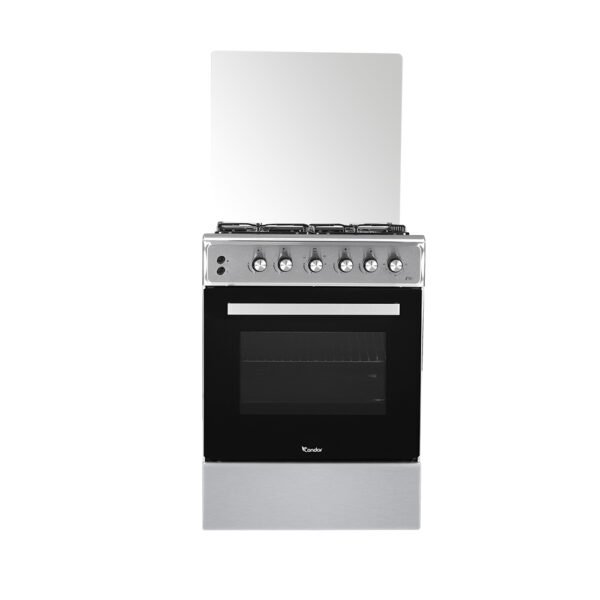 CUISINIÈRE CONDOR 4F 60X60 PITA PLUS TAB SS/GRIS C46P120G