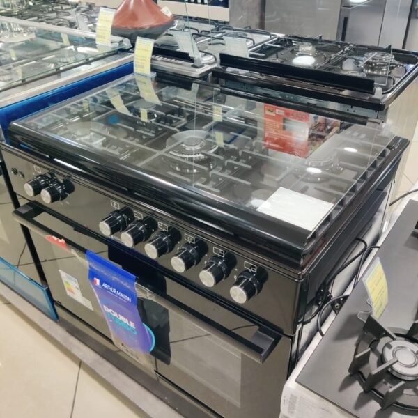 CUISINIERE ARTHURE MARTINE 5F NOIR GLASS VENT G/G 9S